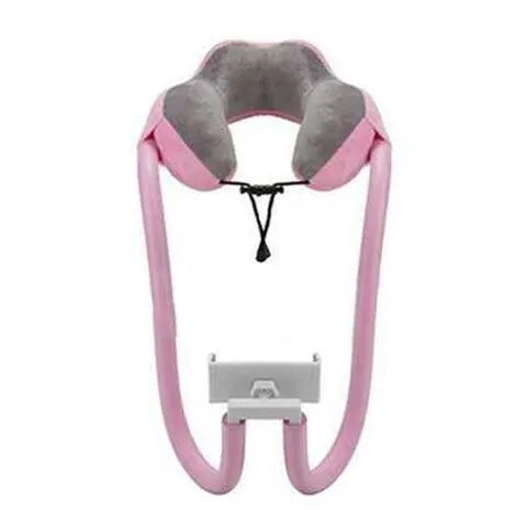 U-Shaped Neck Pillow With Gooseneck Phone Holder