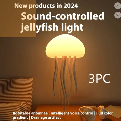 LED Jellyfish Mood Lamp - Smart Bedside Light